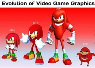 In one video, several knuckles are seen chasing other avatars around. Do you know the way? | Memes engraçados, Memes engraçado ...