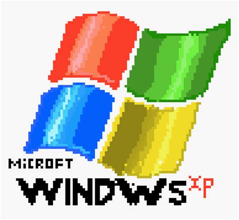Windows Xp Logo Pixel Art Grid Windows Xp Icon Windows Xp Logo