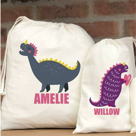 Personalised Dinosaur Party Bags By Pear Derbyshire