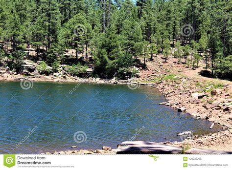 Woods Canyon Lake Coconino County Arizona United States Stock Image