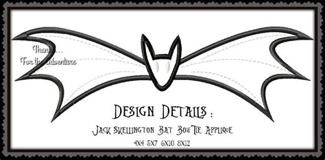 Cosplay Jack Skellington Bat Bow Tie From Nightmare Before Etsy