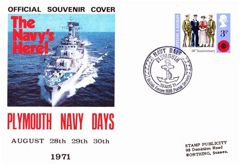 First Day Cover Plymouth Navy Days First Day Cover 30871 En