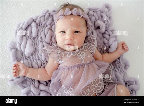 Newborn Baby Girl Stock Photo Alamy