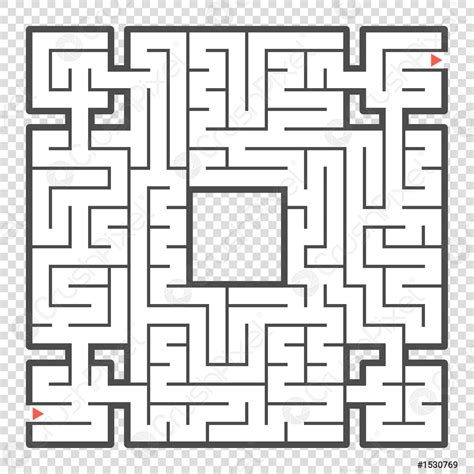 Abstract Square Maze An Interesting Game For Teenagers And Adults