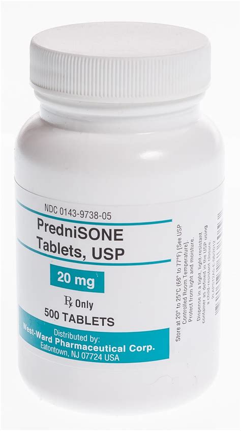 Prednisone Tabs 20 Mg 500 Ct Santa Cruz Animal Health