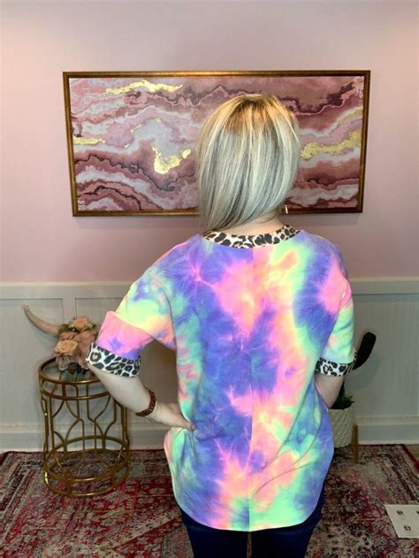 Our New Tie Dye Leopard Pocket Top Is The Perfect Combo Of Leopard