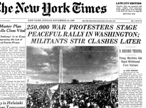 1969 250000 Protesters March On Washington Calling For