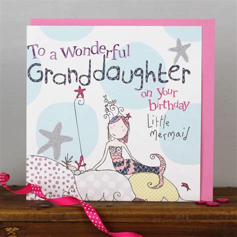 Granddaughter Birthday Card By Molly Mae