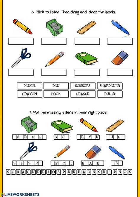 If at first you don't succeed: Classroom objects 2 worksheet