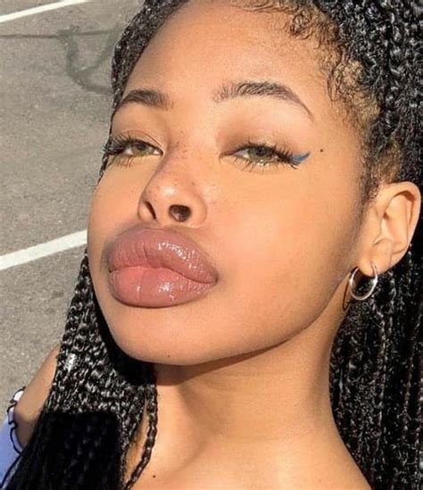 Beautiful Lips Beautiful Black Women Big Lips Natural Pout Face