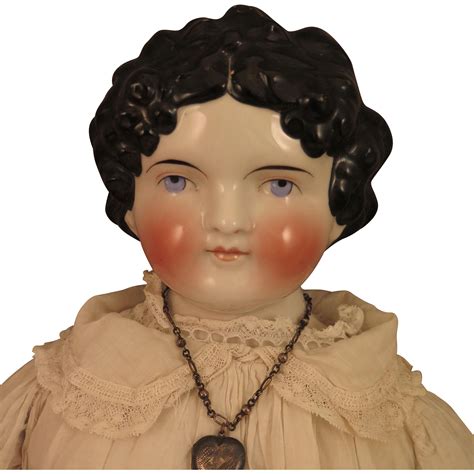 1870s Kling Dolley Madison China Head Doll 28 Inch From Virtu Doll On
