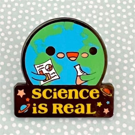 Science Is Real Support Science Hard Enamel Pin Etsy