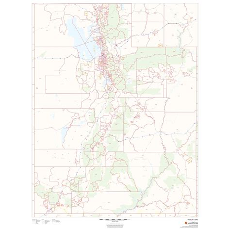 Utah Zip Code Map By Map Sherpa The Map Shop