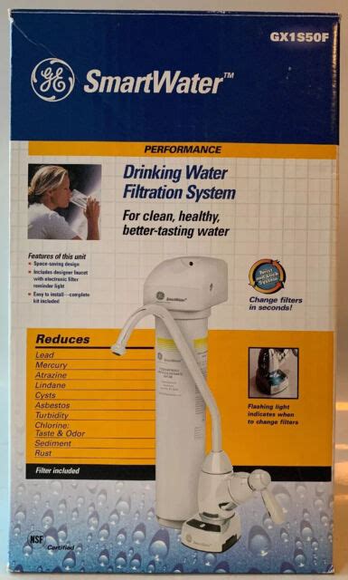 Ge Smartwater Gx1s50f Drinking Water Filtration System Nib Filter