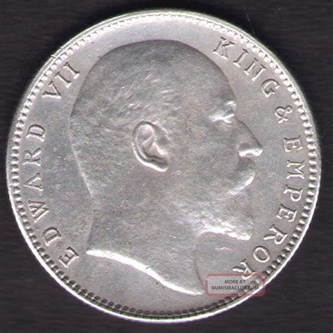 British India 1904 Edward Vii One Rupee Silver X Fine Coin Ex