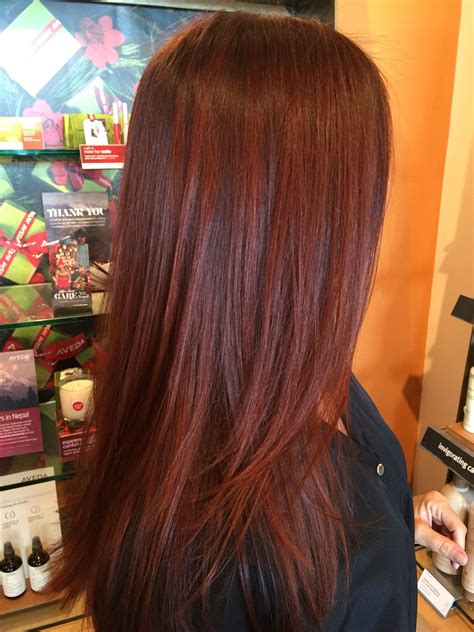 Deep Red Hair Aveda Color Trendy Hair Color Hair Color And Cut Cool