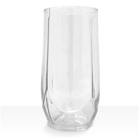 Lav Clear 13 75 Ounce Highball Drinking Glasses Thick And Durable Heavy Base Dishwasher