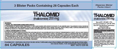 Thalomid Fda Prescribing Information Side Effects And Uses