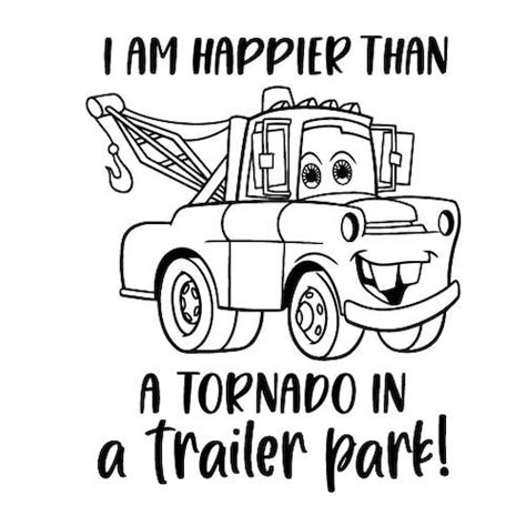 I Am Happier Than Svg A Tornado In A Trailer Part Svg Cars Etsy Canada