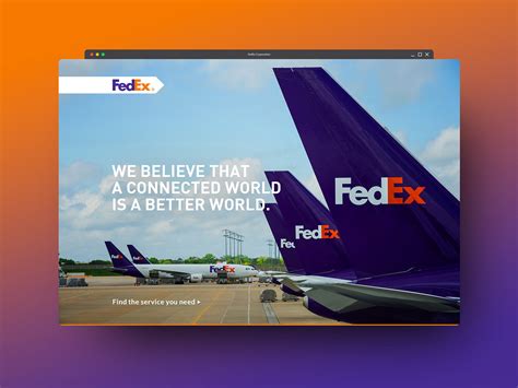 Fedex Web Concept On Behance