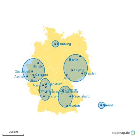 Stepmap Gsa Germany Regions Landkarte Für Deutschland
