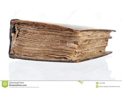 Old Thick Book Stock Photo Image Of Heavy Dirty Isolated 15477828