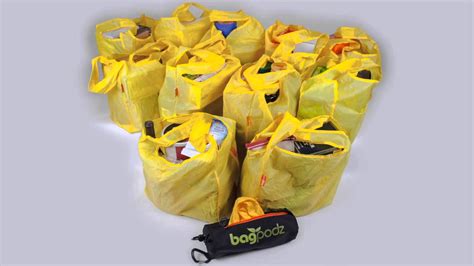 Bagpodz Compact Reusable Shopping Bags System Youtube