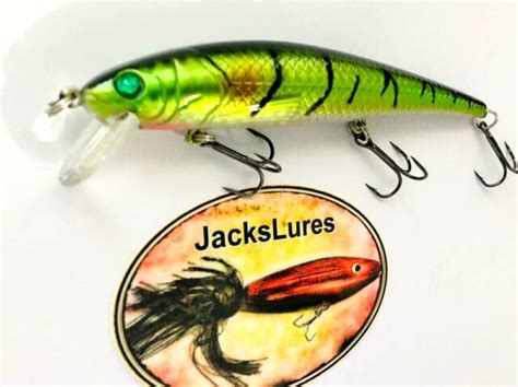 Shallow Dive Lip Crank Lure Bass Striper Musky Pike Rattle Head 07 Oz