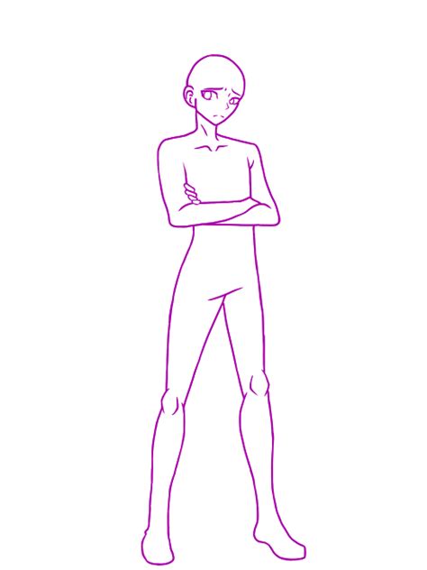 Sketch Male Anime Body Base Draw Fdraw