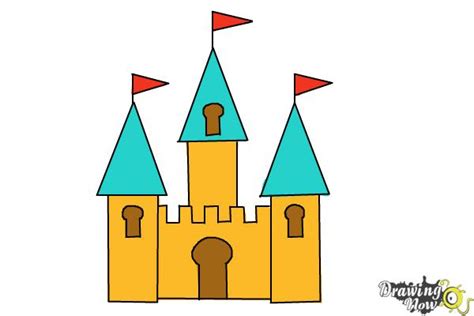How To Draw A Simple Castle Drawingnow