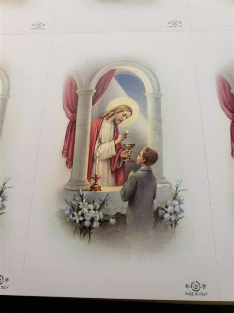 Lot Of 232 New Holy Prayer Cards Communion Boy Fratelli Bonella Ready