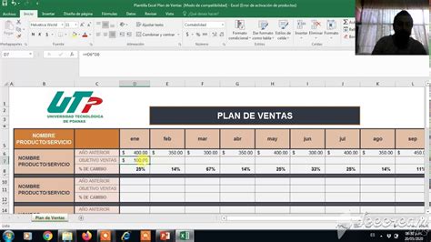 Plan De Ventas Ejemplos Y Formatos Excel Word Y Pdfs Descarga Gratis Images