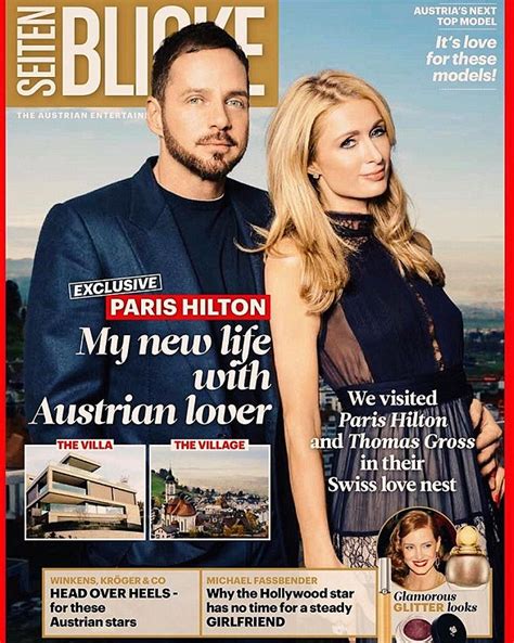 Paris Hilton Shares Seiten Blicke Magazine Cover Photo With Beau Thomas