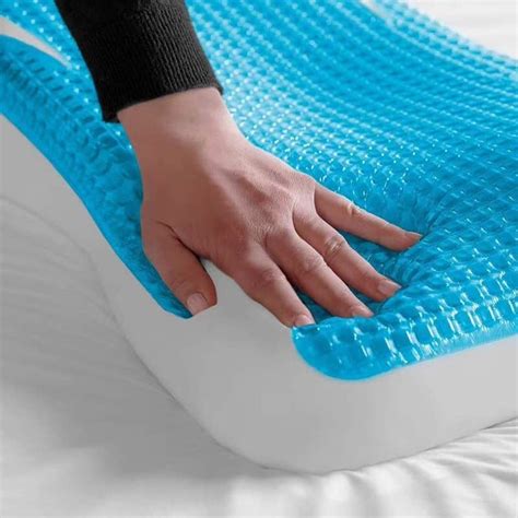 Cheer Collection Memory Foam Ventilated Cooling Gel Pillow White Ph