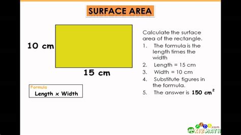 Calculating The Surface Area Math Tutorial 5th 6th Grade Math Lesson