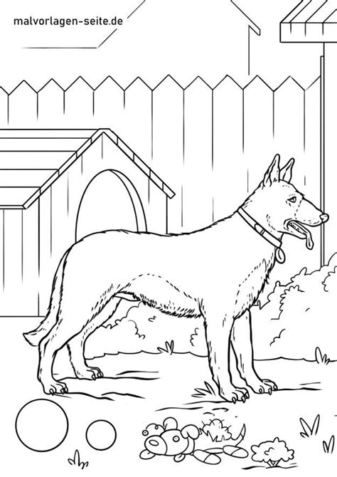 This coloring page was posted on wednesday, april 24, 2013. German Shepherd Dog Coloring Pages For Adults