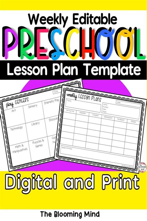 Digital Lesson Plan Template