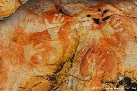 Aboriginal Rock Art Paintings At Ngamadjidj Shelter Grampians National