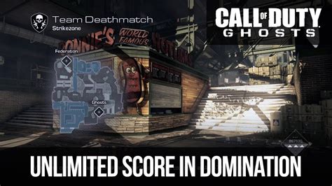 Cod Ghosts Unlimited Score On Domination Strikezone Ps3 Youtube