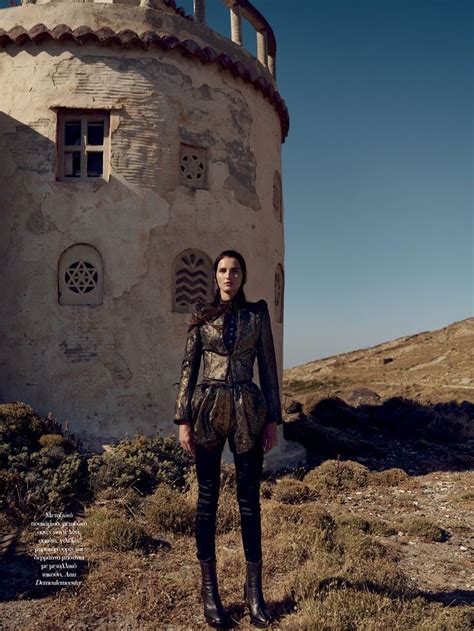 Katlin Aas Models Enchanting Looks For Vogue Greece Vogue Editorial