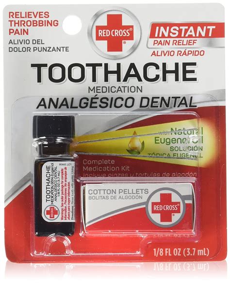 Red Cross Toothache Complete Medication Kit 012 Oz Pack Of 2 Count