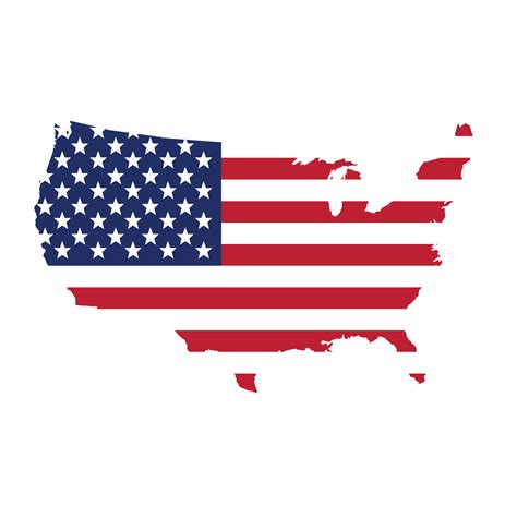 Usa Map Flag 22541448 Png