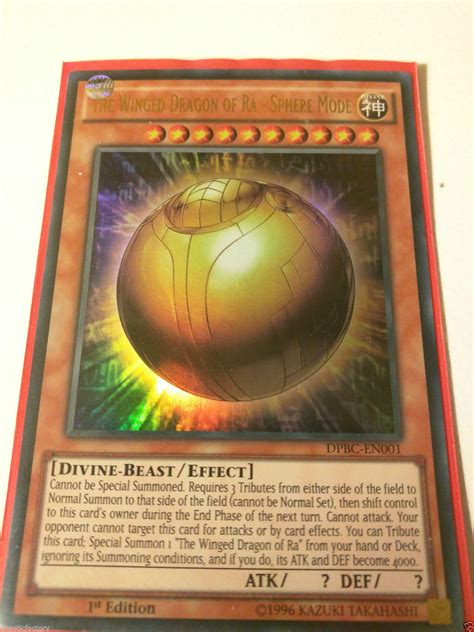 Yugioh The Winged Dragon Of Ra Sphere Mode Dpbc En001 Ultra God Card