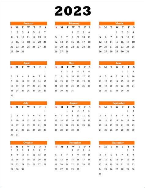 Printable Calendar 2023 Best Printable Calendar
