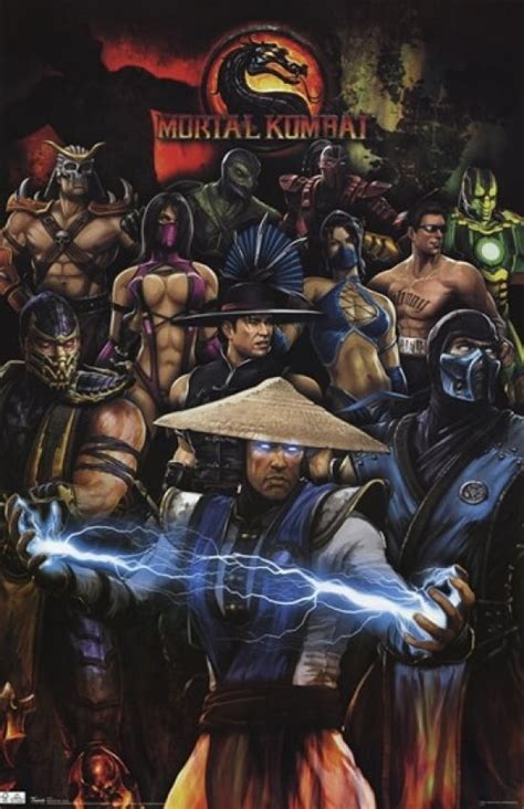 Mortal Kombat Group Poster Print 24 X 36
