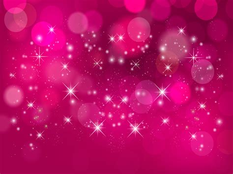 Free Vector Pink Sparkle Background With Starry Light
