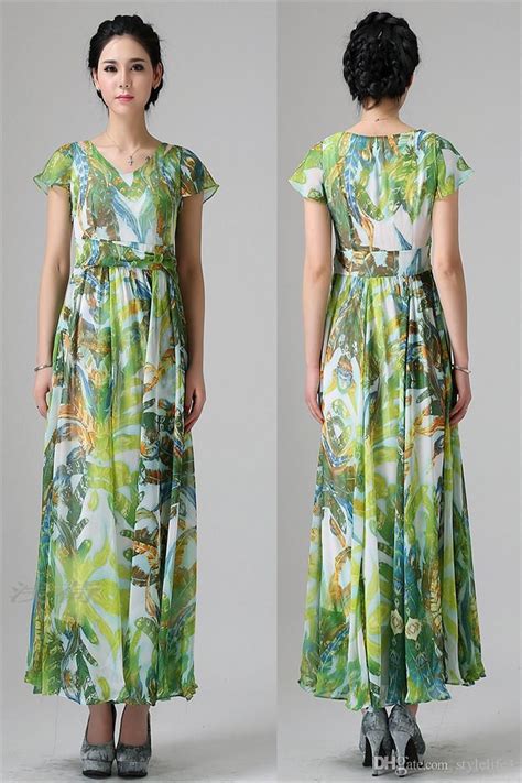 Now that the country is slowly beginning to open back up, we are preparing for the onslaught of summer weddings. 2015 Fashion Green Flower Printed Women Summer Boho Long ...