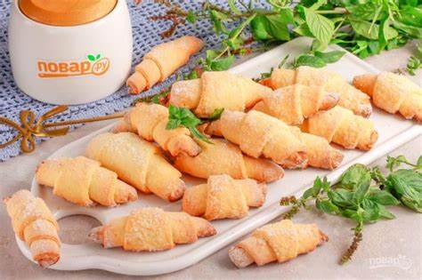 Творожные рогалики "Нежнее нежного" - пошаговый рецепт с фото на Повар.ру Картинка - Творожные рогалики "Нежнее нежного" - пошаговый рецепт с фото на Повар.ру