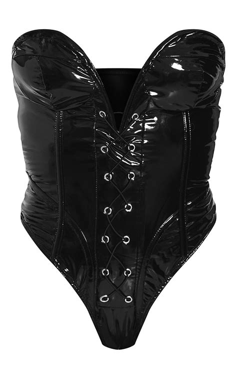 black corset sexy supermodel costume 3 piece set prettylittlething sa