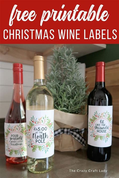 Printable Liquor Bottle Labels Free Christmas Wine Labels For Bottles